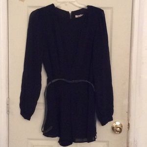 Forever 21 sheer Black romper size s